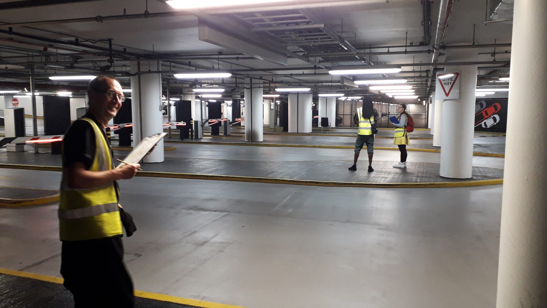 Car park count, Westfield, Shepherd's Bush